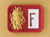 french fries on a tray